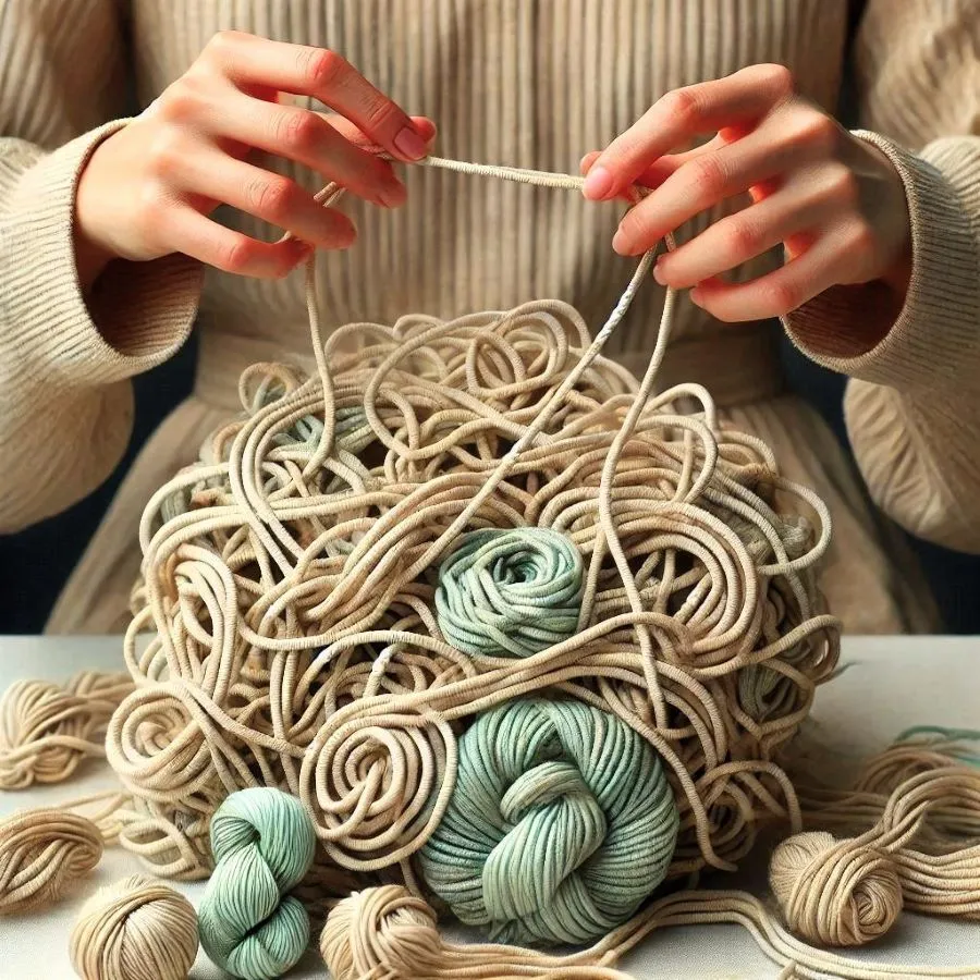 Pelote de laine symbolisant la complexité de la vie psychique